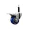 Service Caster 3'' Blue Poly Swivel 3/4'' Expanding Stem Caster Total Lock Brake SCC-EXTTL20S314-PPUB-BLUE-34 - alternate 1